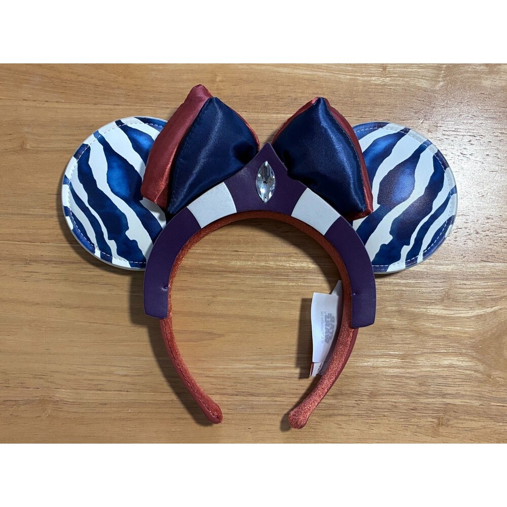 Disney Parks Star Wars Ahsoka Tano I am No Jedi Minnie Mouse Ears 2024 Rare HTF